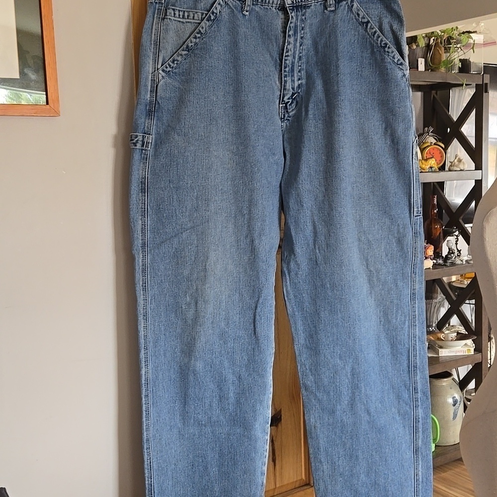 Vintage 1994 Levis Silver Tab Carpenter Cargo Pants Mens Size 36 X 34 True 1994 - Picture 5 of 9